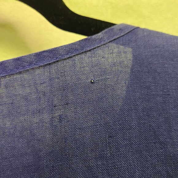 Match Point Womens Purple Linen A-Line Dress S Minimalist Lagenlook - Picture 7 of 9